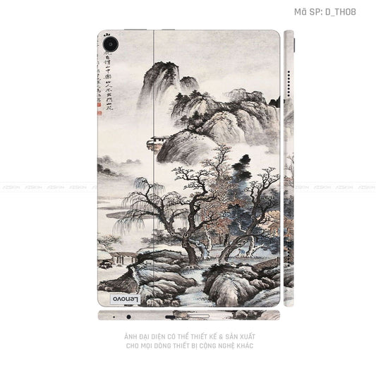 Dán Skin Máy Tính Bảng Lenovo Pad Series Hình Thư Pháp | D_TH08