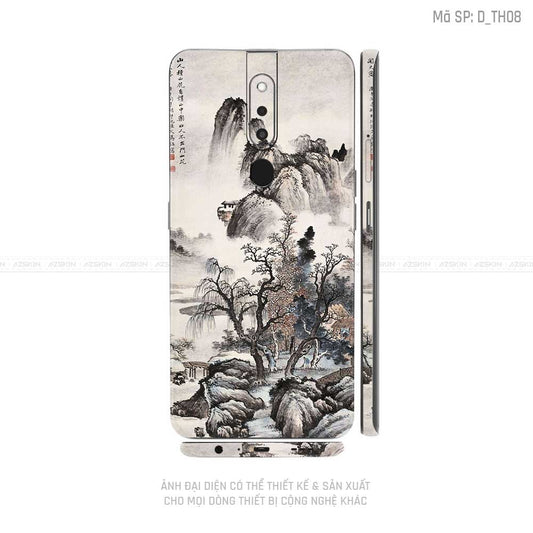 Miếng Dán Skin Điện Thoại OPPO F Series Hình Thư Pháp | D_TH08