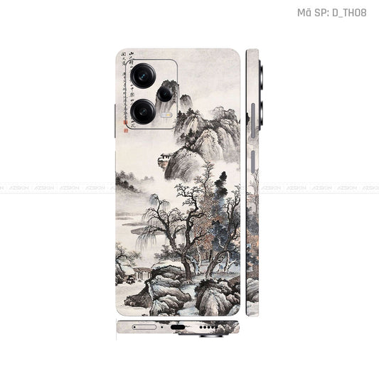 Dán Skin Xiaomi Redmi Note 12 Series Hình Thư Pháp | D_TH08