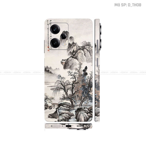 Dán Skin Xiaomi Redmi Note 12 Series Hình Thư Pháp | D_TH08