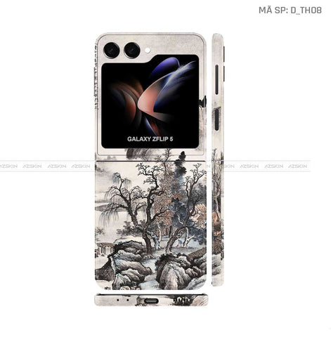 Dán Skin Galaxy Z Flip5 Hình Thư Pháp | D_TH08