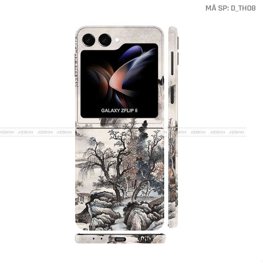Dán Skin Galaxy Z Flip 7 Hình Thư Pháp | D_TH08