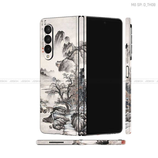 Dán Skin Galaxy Z Fold4 Hình Thư Pháp | D_TH08