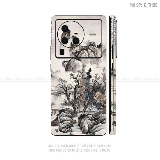 Dán Skin Vivo X Series Hình Thư Pháp | D_TH08