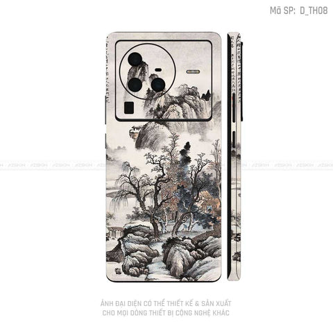 Dán Skin Vivo X Series Hình Thư Pháp | D_TH08