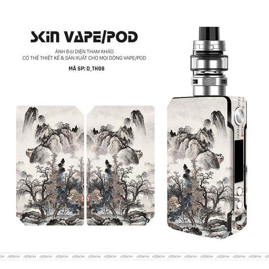 Dán Skin Vape Hình Thư Pháp | D_TH08