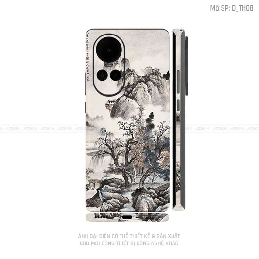 Miếng Dán Skin Điện Thoại OPPO Reno Series Hình Thư Pháp | D_TH08