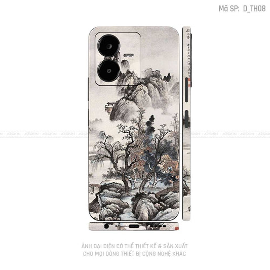 Dán Skin Vivo Y Series Hình Thư Pháp | D_TH08