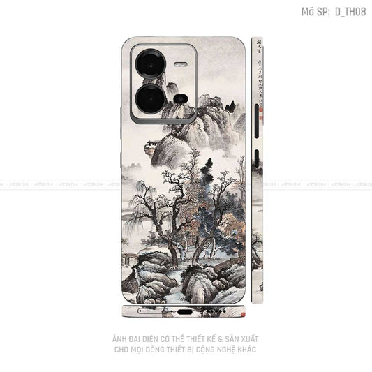 Dán Skin Vivo V Series Hình Thư Pháp | D_TH08