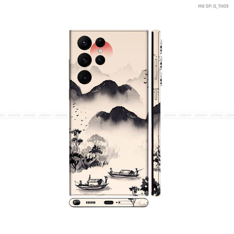 Dán Skin Galaxy S22 Series Hình Thư Pháp | D_TH09