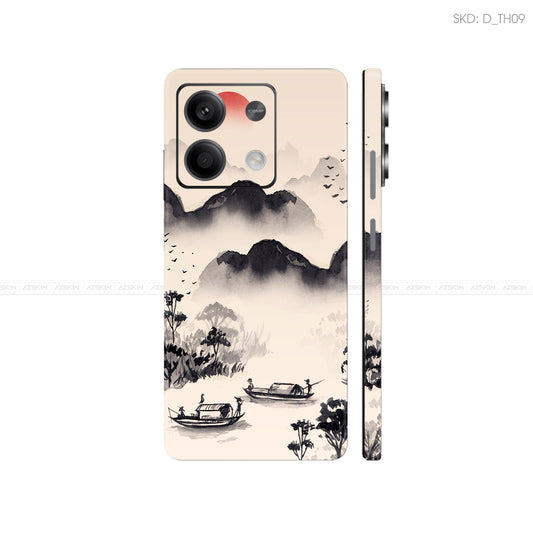 Dán Skin Điện Thoại Xiaomi Redmi 13 Series Hình Thư Pháp | D_TH09