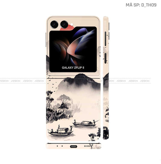 Dán Skin Galaxy Z Flip 7 Hình Thư Pháp | D_TH09