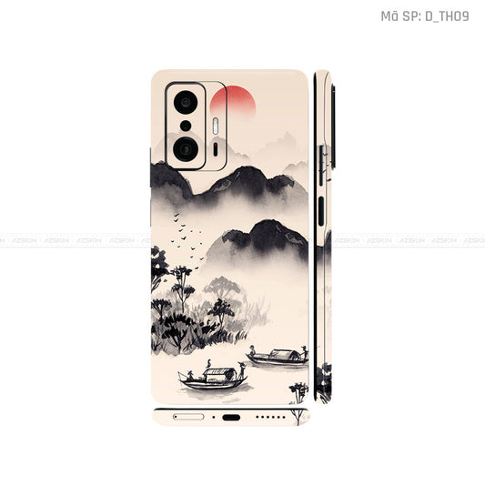 Dán Skin Xiaomi 11 Series Hình Thư Pháp | D_TH09