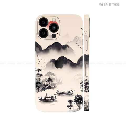 Dán Skin IPhone 14 Series Hình Thư Pháp | D_TH09