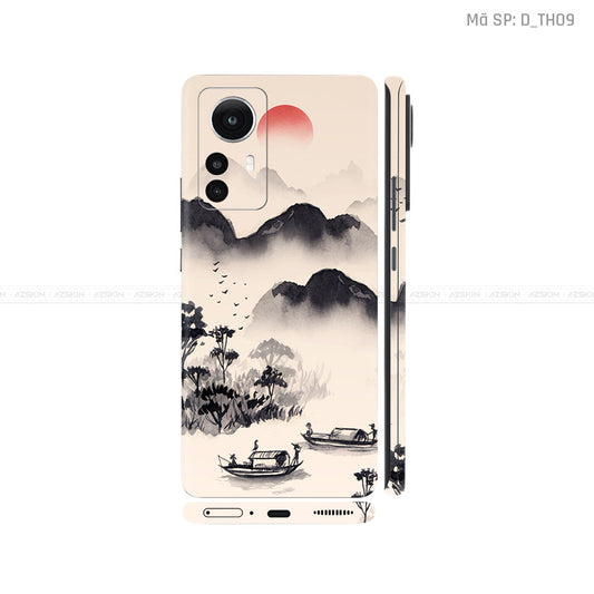 Dán Skin Xiaomi 12 Series Hình Thư Pháp | D_TH09