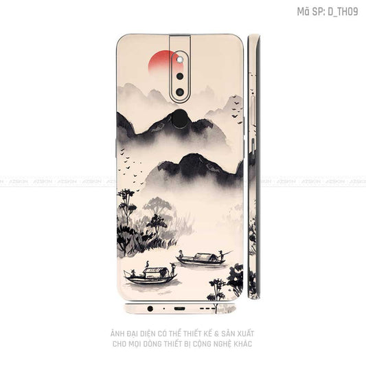 Miếng Dán Skin Điện Thoại OPPO F Series Hình Thư Pháp | D_TH09