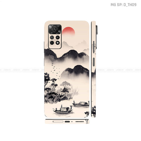 Dán Skin Xiaomi Redmi Note 11 Series Hình Thư Pháp | D_TH09