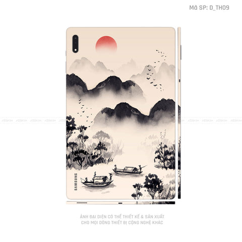 Dán Skin Galaxy Tab S7 Series Hình Thư Pháp | D_TH09