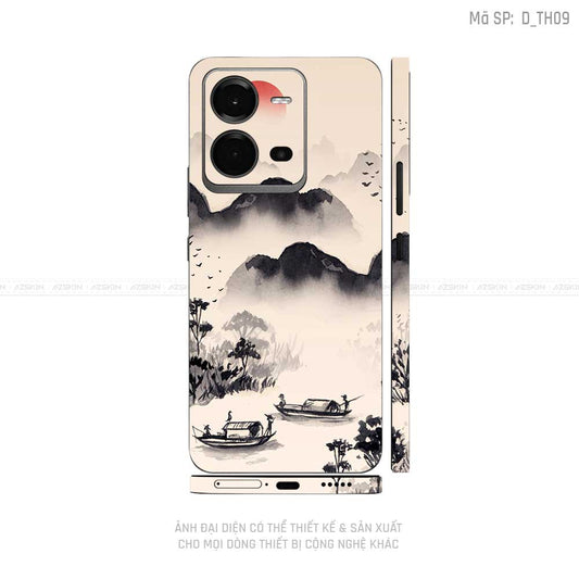 Dán Skin Vivo V Series Hình Thư Pháp | D_TH09