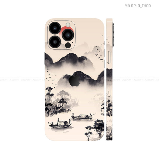 Dán Skin IPhone 13 Series Hình Thư Pháp | D_TH09