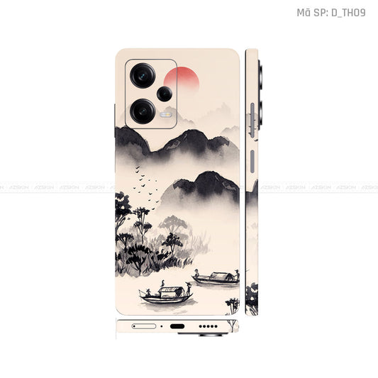 Dán Skin Xiaomi Redmi Note 12 Series Hình Thư Pháp | D_TH09