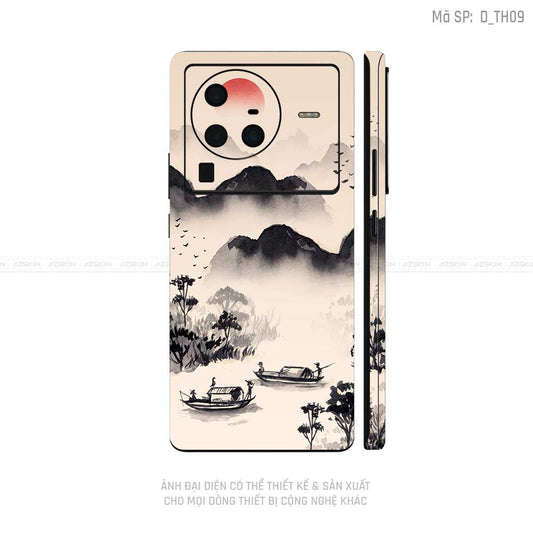 Dán Skin Vivo X Series Hình Thư Pháp | D_TH09