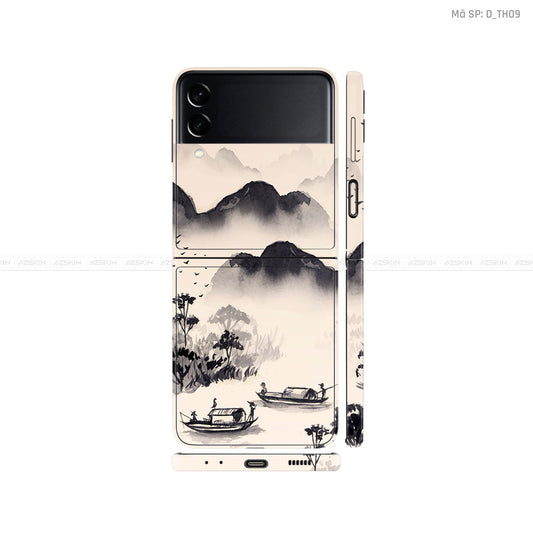 Dán Skin Galaxy Zflip4 Hình Thư Pháp | D_TH09