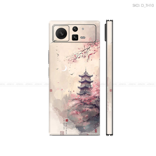 Dán Skin Điện Thoại Xiaomi Mix Fold Series Hình Thư Pháp | D_TH10