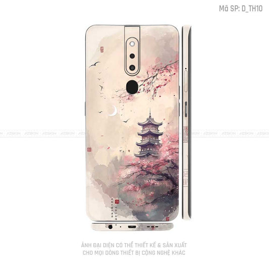 Miếng Dán Skin Điện Thoại OPPO F Series Hình Thư Pháp | D_TH10