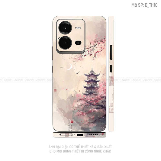 Dán Skin Vivo V Series Hình Thư Pháp | D_TH10