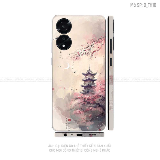 Miếng Dán Skin Điện Thoại OPPO A Series Hình Thư Pháp | D_TH10