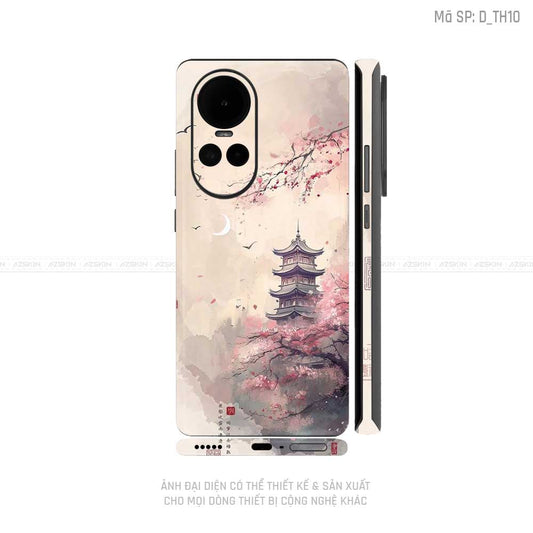 Miếng Dán Skin Điện Thoại OPPO Reno Series Hình Thư Pháp | D_TH10