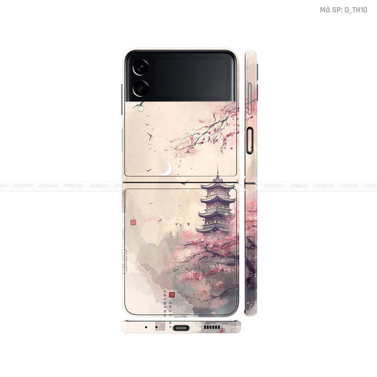 Dán Skin Galaxy Zflip4 Hình Thư Pháp | D_TH10
