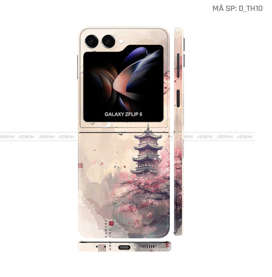 Dán Skin Galaxy Z Flip 7 Hình Thư Pháp | D_TH10