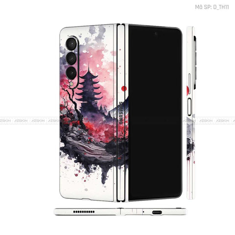 Dán Skin Galaxy Z Fold3 Hình Thư Pháp | D_TH11