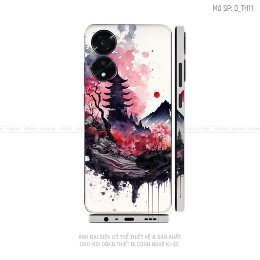 Miếng Dán Skin Điện Thoại OPPO A Series Hình Thư Pháp | D_TH11