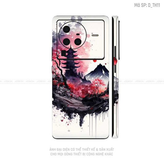 Dán Skin Vivo X Series Hình Thư Pháp | D_TH11