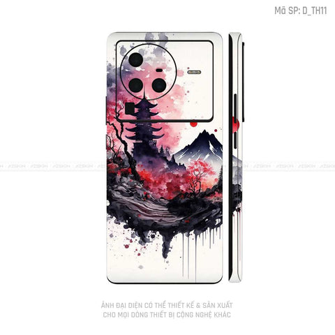 Dán Skin Vivo X Series Hình Thư Pháp | D_TH11