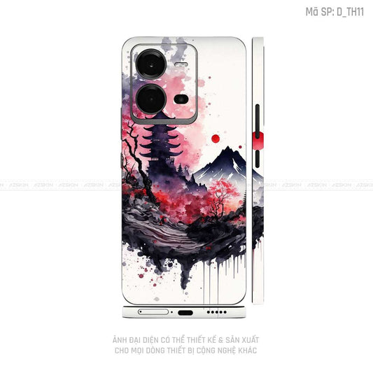 Dán Skin Vivo V Series Hình Thư Pháp | D_TH11