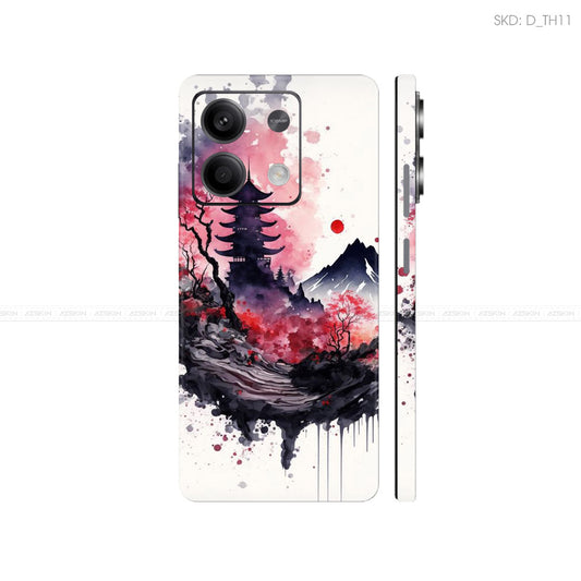 Dán Skin Điện Thoại Xiaomi Redmi 13 Series Hình Thư Pháp | D_TH11
