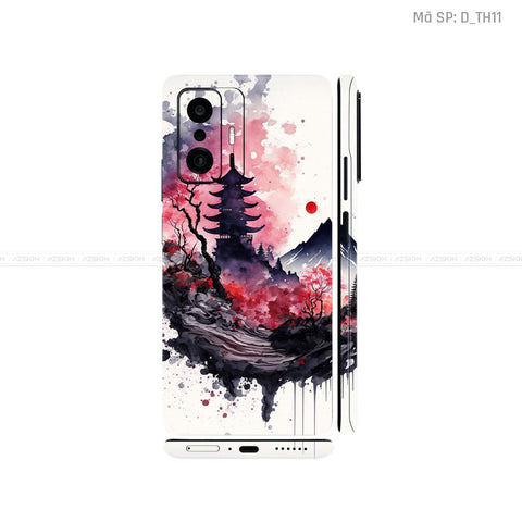 Dán Skin Xiaomi 11 Series Hình Thư Pháp | D_TH11