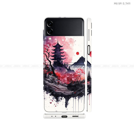 Dán Skin Galaxy Zflip4 Hình Thư Pháp | D_TH11
