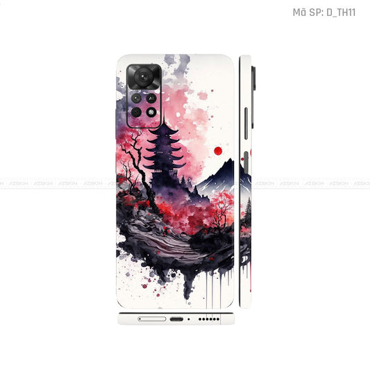 Dán Skin Xiaomi Redmi Note 11 Series Hình Thư Pháp | D_TH11