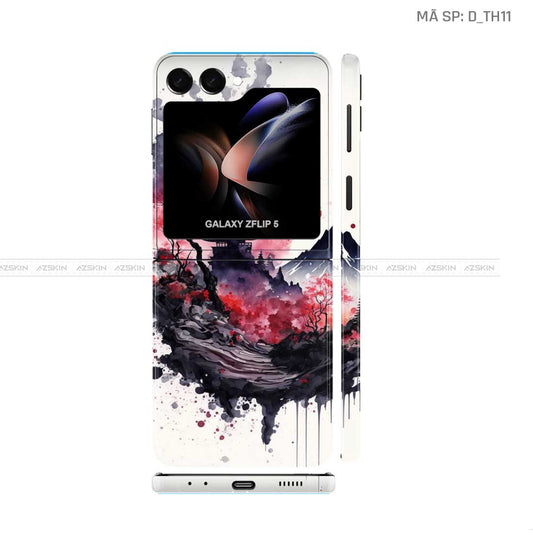 Dán Skin Galaxy Z Flip 7 Hình Thư Pháp | D_TH11