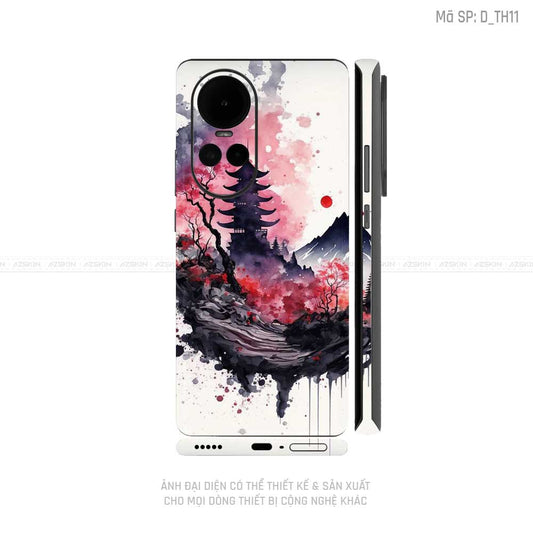 Miếng Dán Skin Điện Thoại OPPO Reno Series Hình Thư Pháp | D_TH11