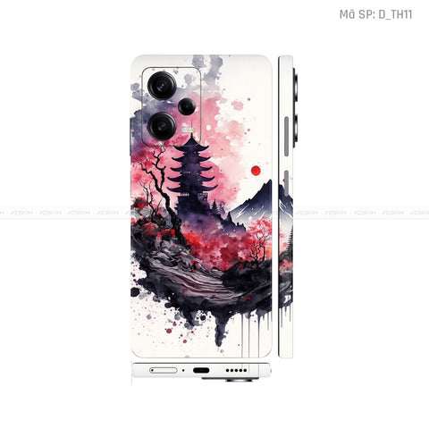 Dán Skin Xiaomi Redmi Note 12 Series Hình Thư Pháp | D_TH11