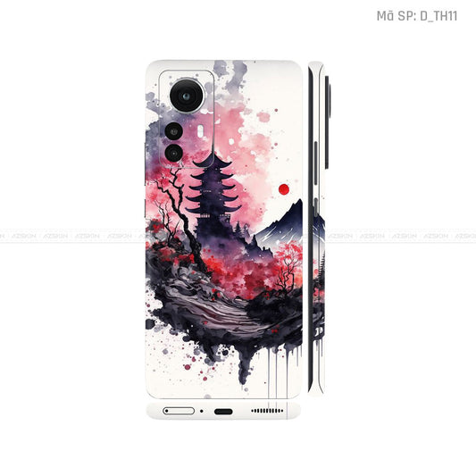 Dán Skin Xiaomi 12 Series Hình Thư Pháp | D_TH11