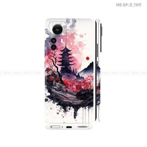 Dán Skin Xiaomi 12 Series Hình Thư Pháp | D_TH11