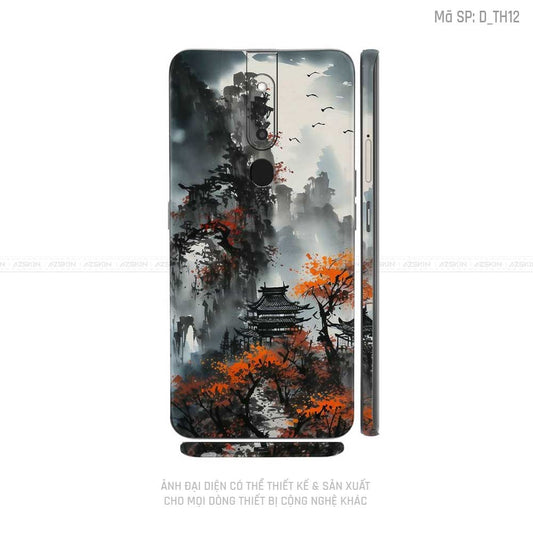 Miếng Dán Skin Điện Thoại OPPO F Series Hình Thư Pháp | D_TH12