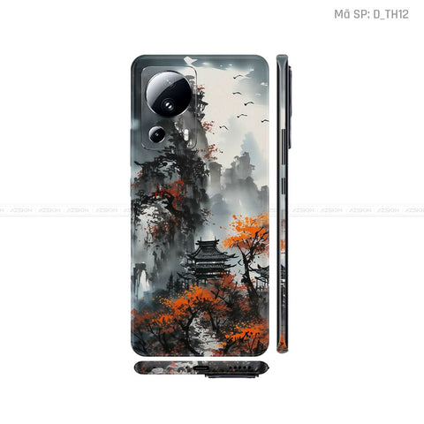 Dán Skin Xiaomi 13 Series Hình Thư Pháp | D_TH12